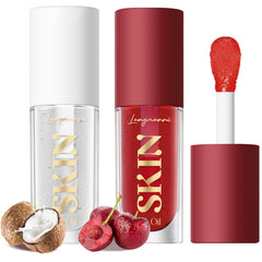 LANGMANNI front packaging showing cherry coco gloss and travel-friendly design