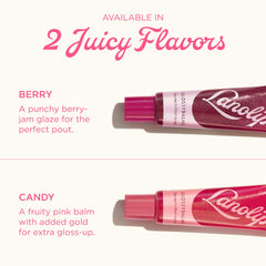 Lanolips Glossybalm Candy tube highlighting sugarcane bioplastic packaging advantage