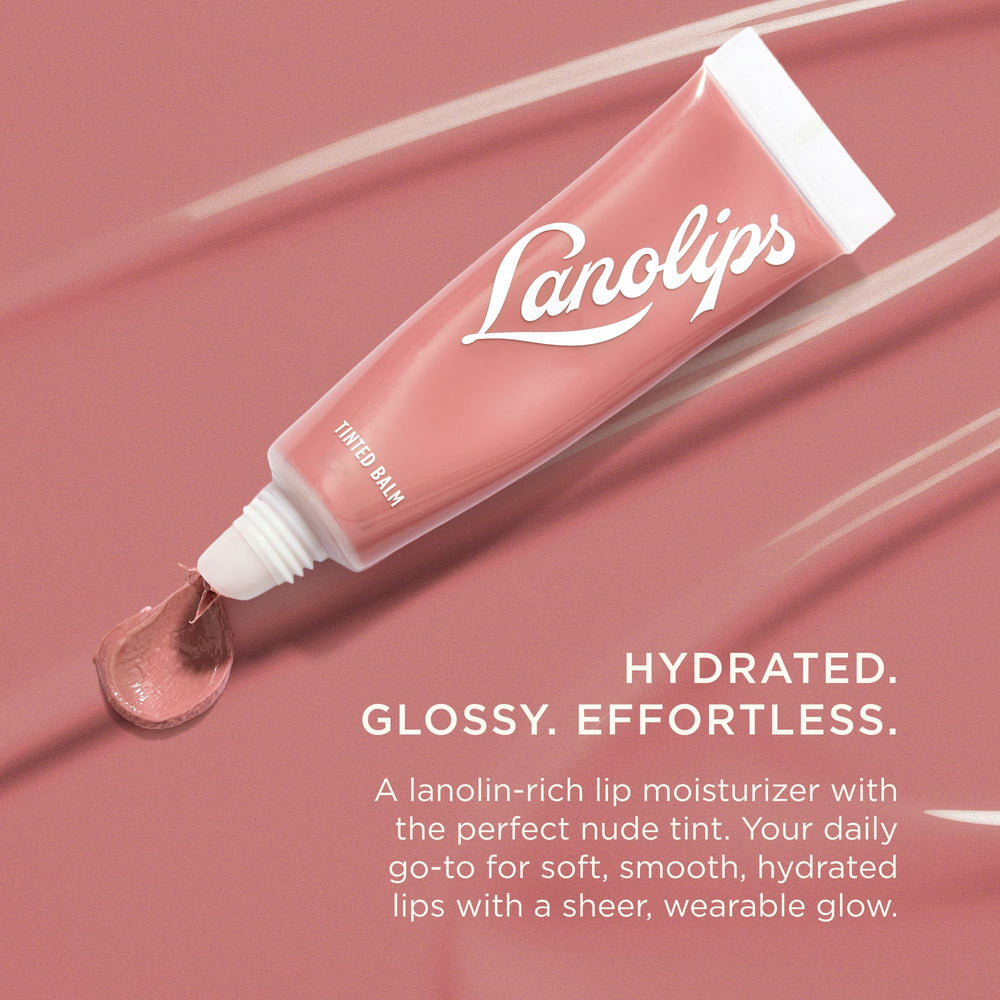 Lanolips twist-up tube detail revealing creamy balm tip for precise application benefit