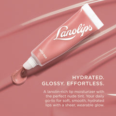 Lanolips twist-up tube detail revealing creamy balm tip for precise application benefit