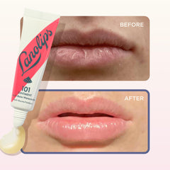 Lanolips next to keys showing 0.35 oz size and easy portability for on-the-go care
