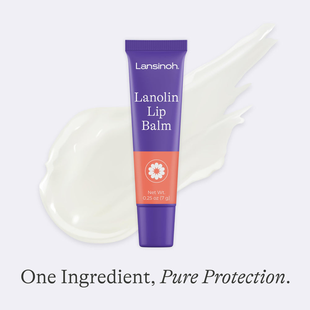 Lansinoh ingredient label detail showing pure lanolin and purity
