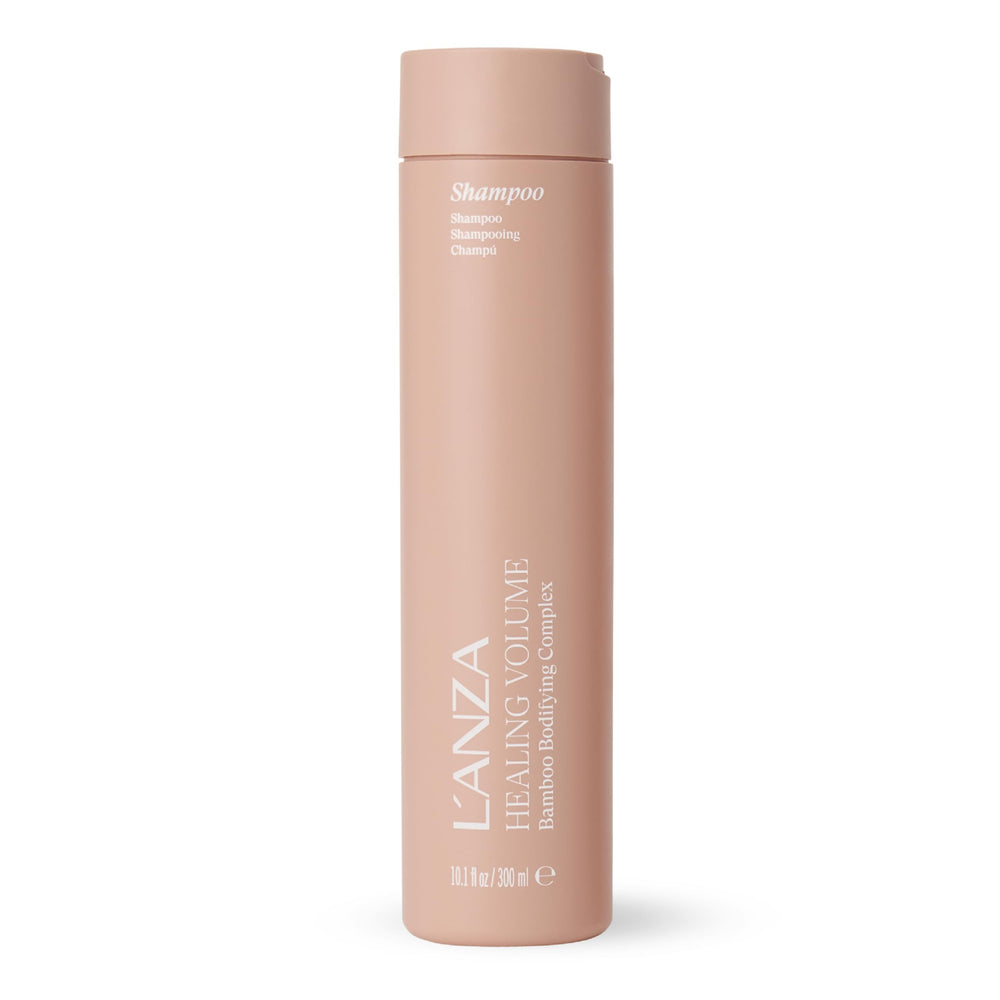 L’ANZA front bottle showing label and volumizing benefits
