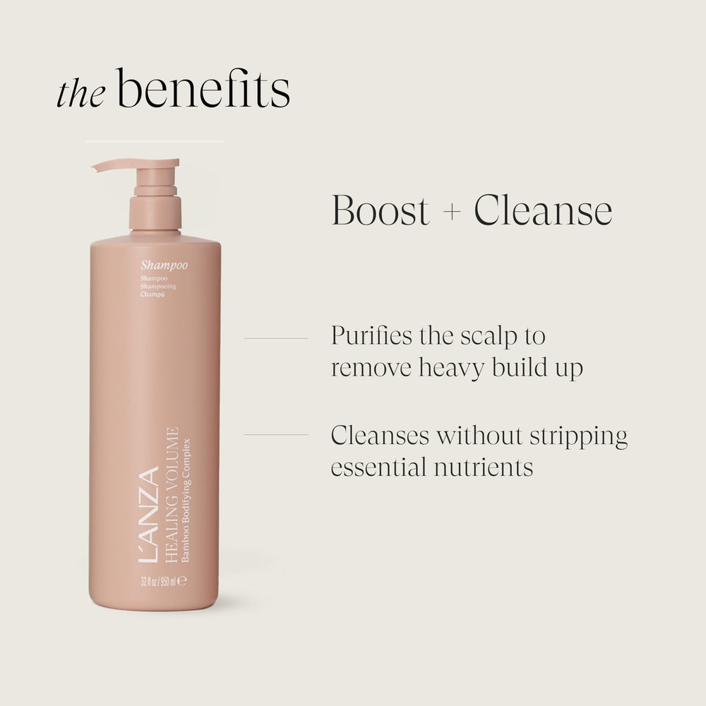 L’ANZA shampoo lather texture demonstrating lightweight cleansing and lift