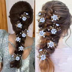 LAPOHI hair pin placed in a wedding updo for polished hold