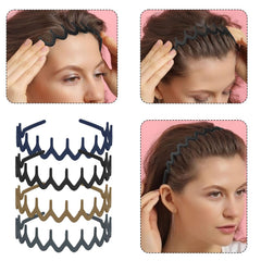LAPOHI headband beside hand for scale showing flexible size fit