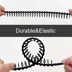 LAPOHI headband next to ruler showing size and flexible scale benefit