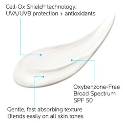 La Roche-Posay close-up of lotion texture showing smooth, blendable finish
