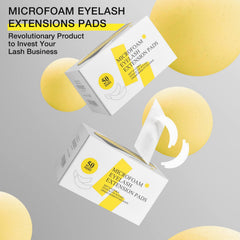 LASHVIEW butterfly-shaped pad side view showing contoured fit advantage
