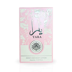 Lattafa YARA being applied to hands showing hydration and smooth finish