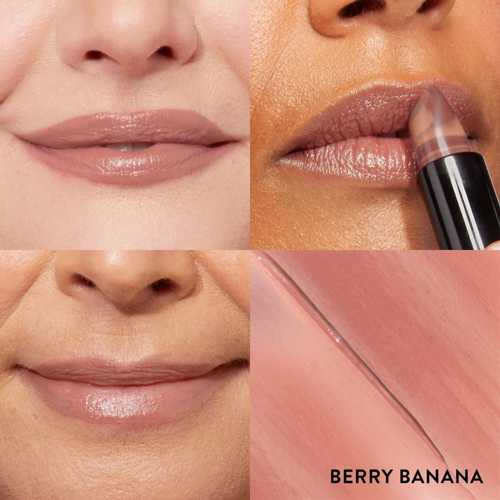 LAURA GELLER NEW YORK open lipstick bullet with visible marble for depth