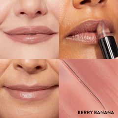 LAURA GELLER NEW YORK open lipstick bullet with visible marble for depth
