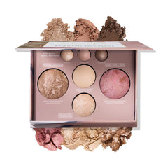LAURA GELLER NEW YORK palette front view showing compact and branding for travel convenience
