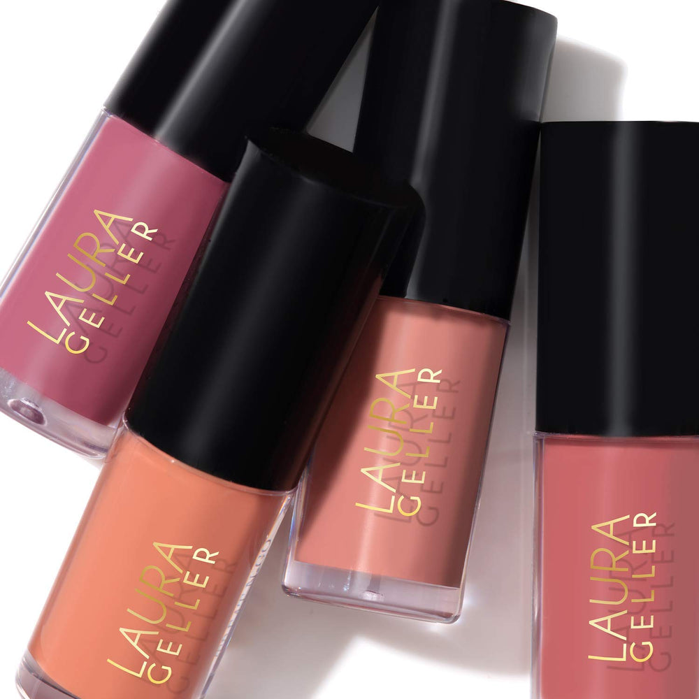 LAURA GELLER NEW YORK lifestyle image of lips wearing Finish Line for natural boost
