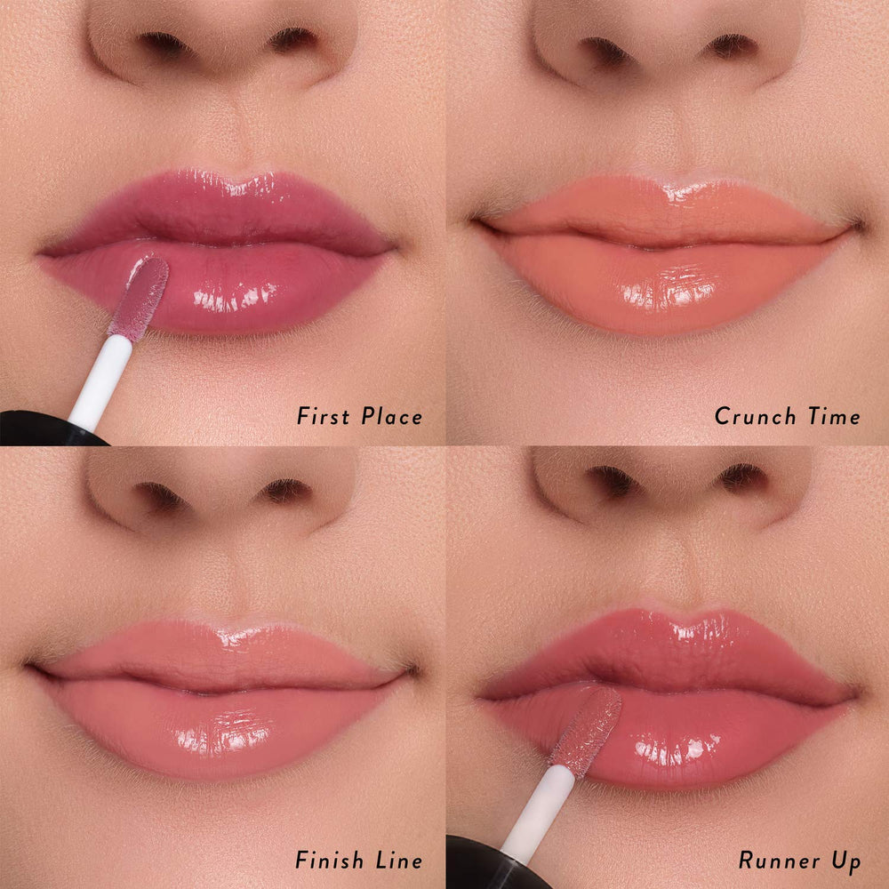 LAURA GELLER NEW YORK swatch texture close-up showing glossy hydration
