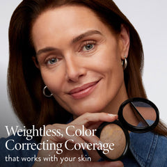 LAURA GELLER powder on bathroom counter during morning routine for reliable wear