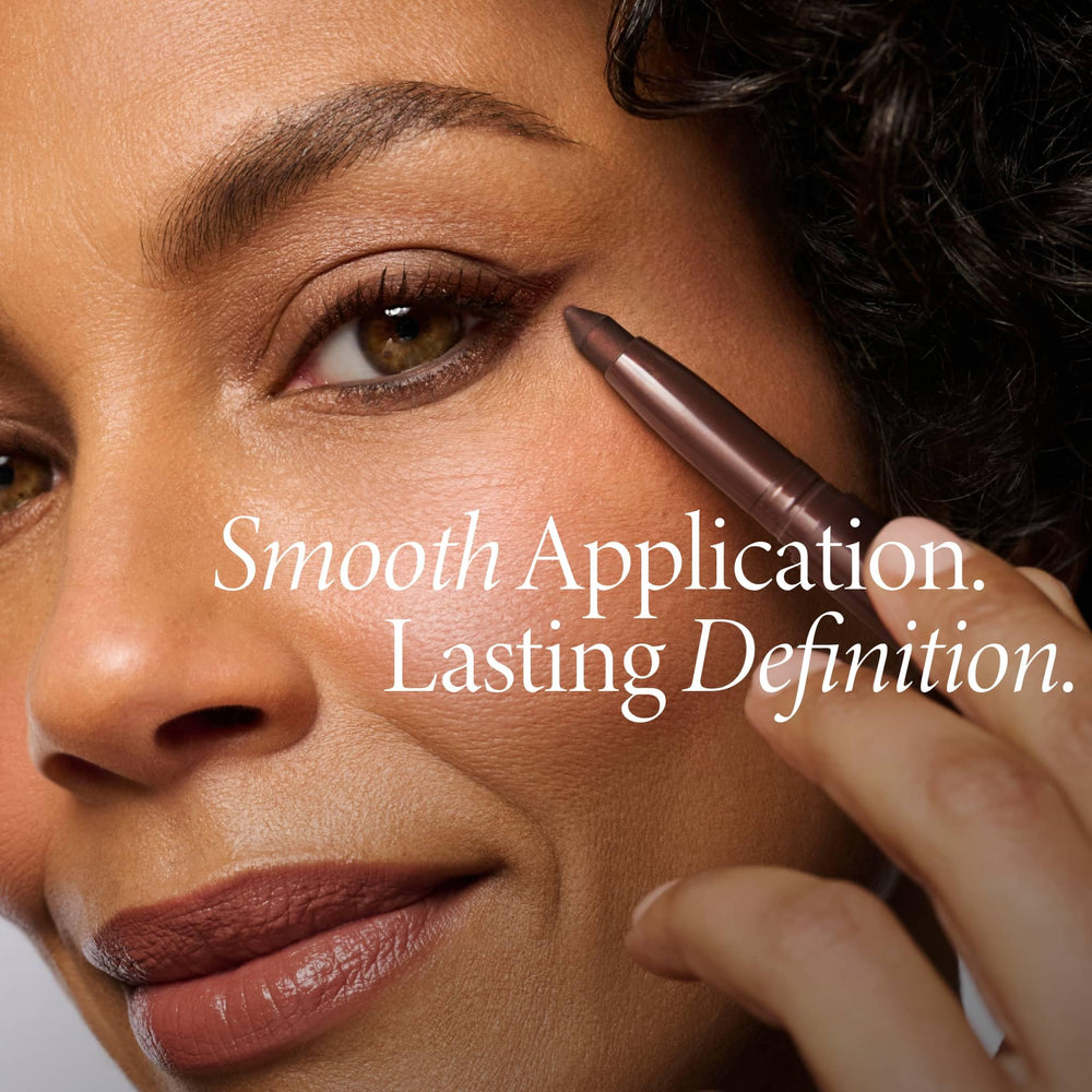 LAURA GELLER NEW YORK open cap revealing built-in sharpener for on-the-go maintenance