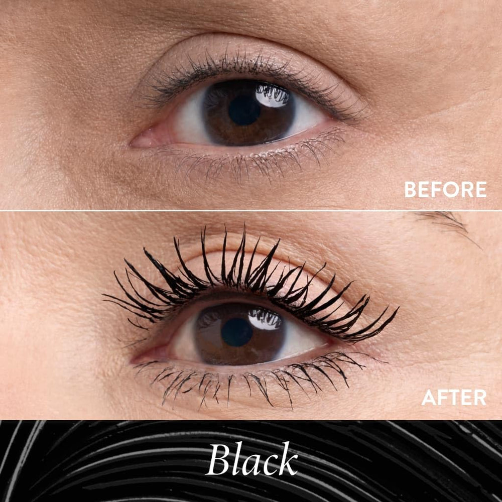 LAURA GELLER NEW YORK black and brown swatches showing rich pigmentation and finish