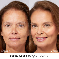 LAURA GELLER NEW YORK before-and-after face demonstrating lifted, defined contours