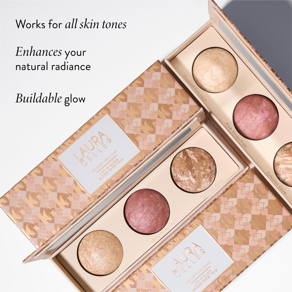 LAURA GELLER NEW YORK powder texture with brush swipe for smooth, blendable application