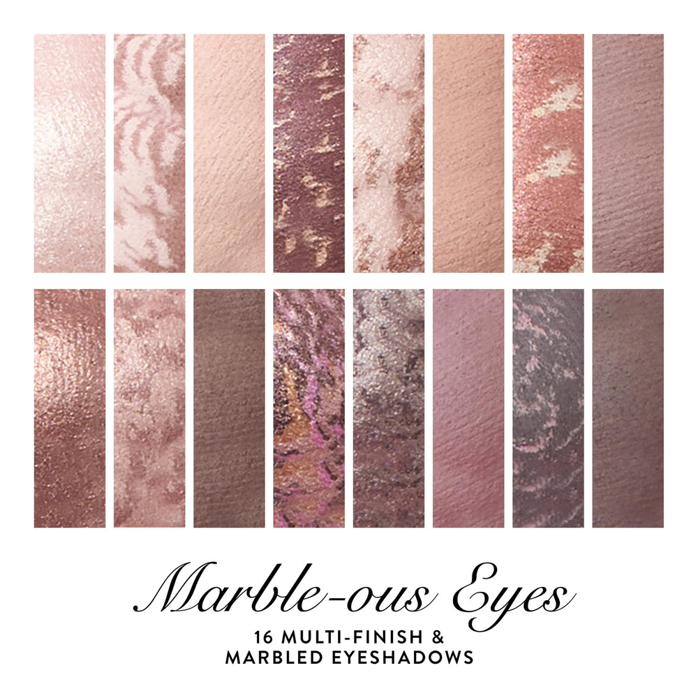 LAURA GELLER NEW YORK arm swatches lineup showing shade range and finish differences