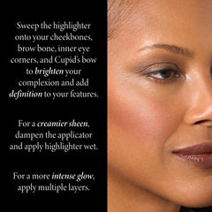 LAURA GELLER NEW YORK wet-application sheen illustrating intensified luminous finish