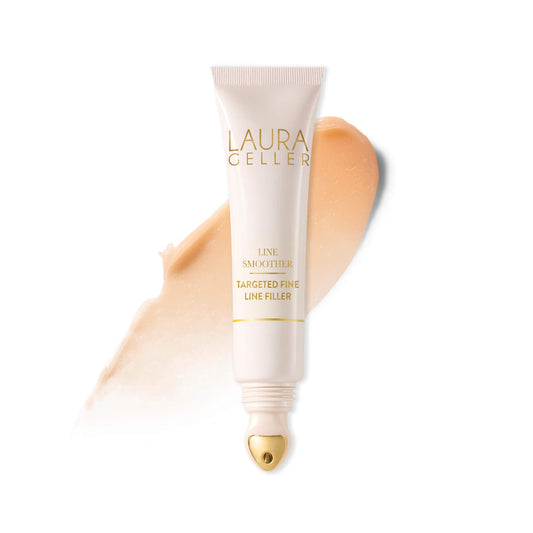 LAURA GELLER NEW YORK front jar showing product and benefit smoothing skin