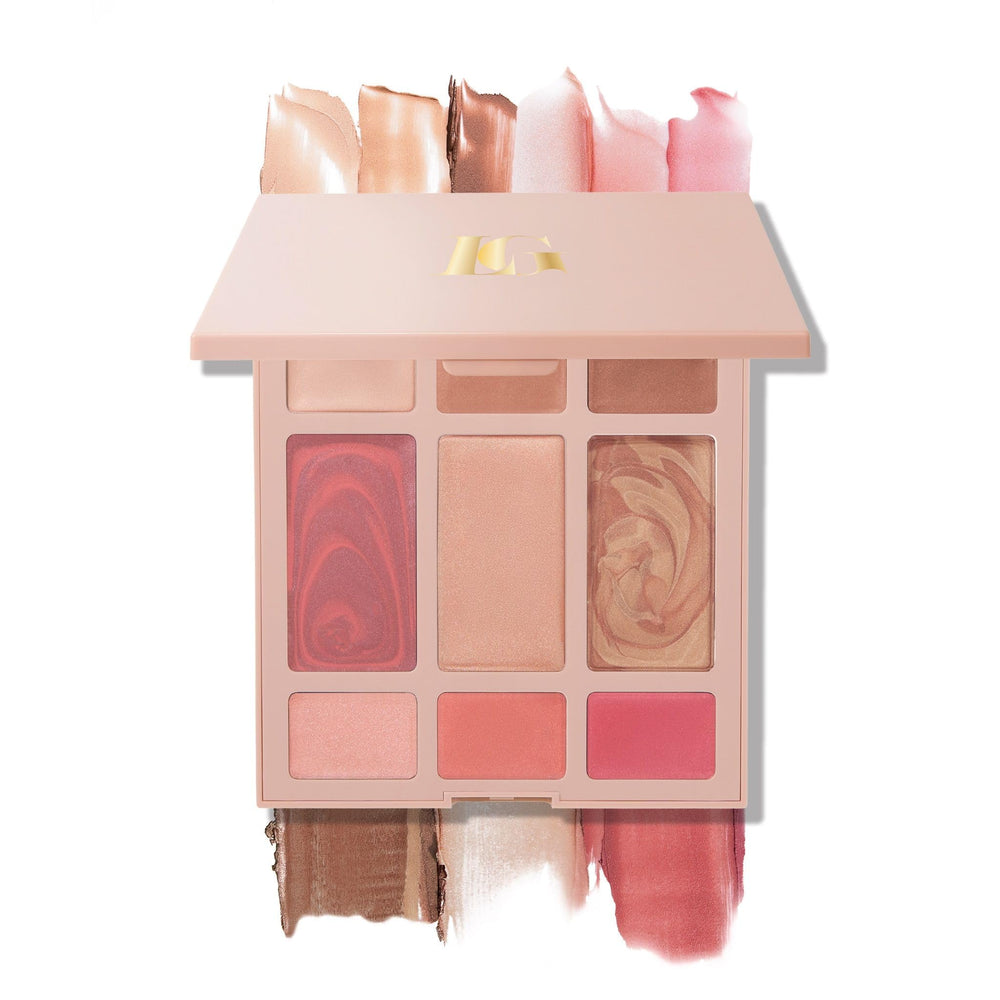 LAURA GELLER palette open showing all cream shades and easy multiuse benefit