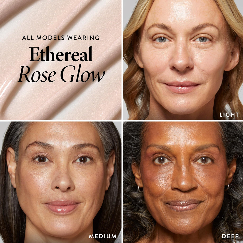 LAURA GELLER texture swatch showing creamy rose-tinted hydrating finish