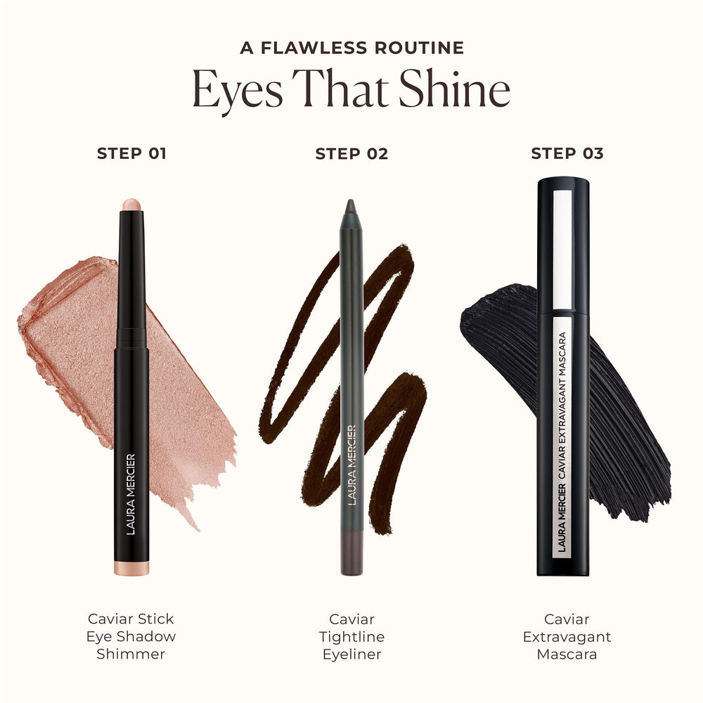 Laura Mercier Moonlight worn in evening look showing glowing eyes