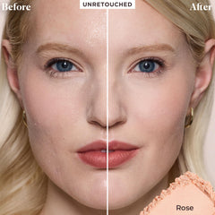Laura Mercier open jar showing ultra-fine powder texture for soft-focus benefit