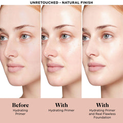 Laura Mercier texture close-up showing lightweight hydrating formula