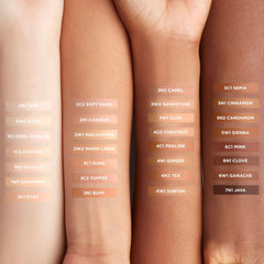 Laura Mercier arm swatches with Cashew demonstrating true-to-shade match