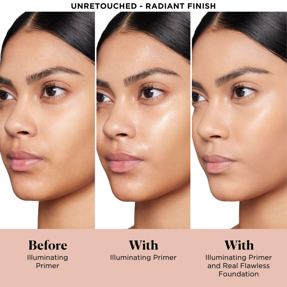 Laura Mercier gel-cream texture close-up, smooths skin for even application