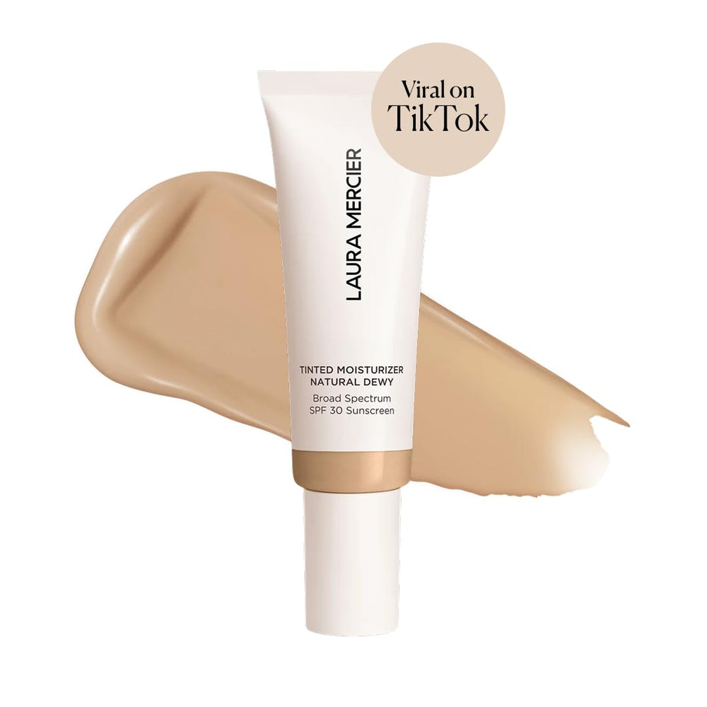 Laura Mercier texture swirl of dewy tint highlighting hydrating finish