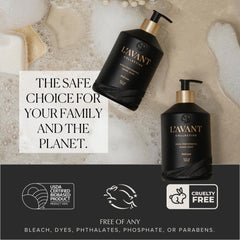 L'AVANT Collective creamy foam lather demonstrating gentle moisturization