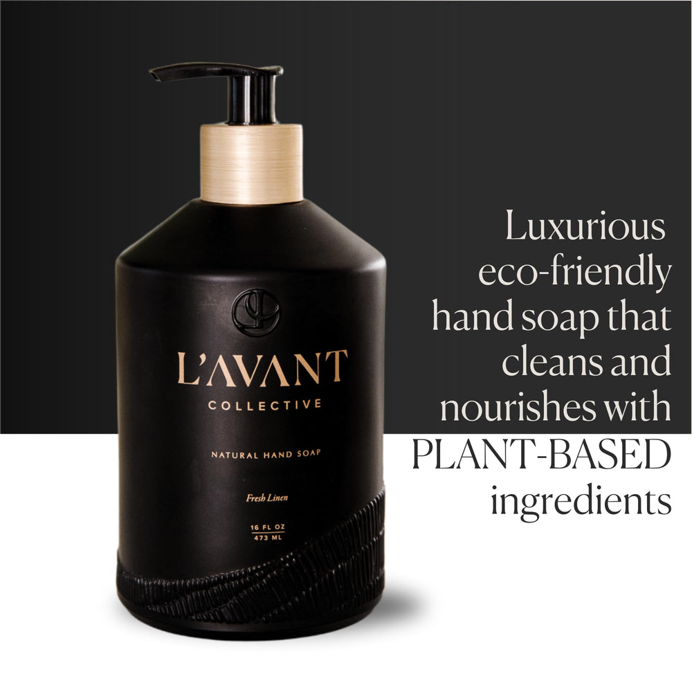 L'AVANT Collective bottle on kitchen counter showing family-safe use