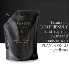 L'AVANT Collective close-up of pour spout for neat, spill-free refilling benefit