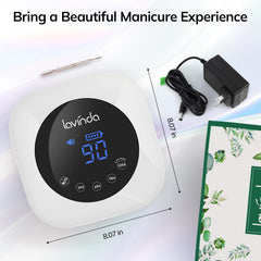 Lavinda product box with patent label showing professional design benefit