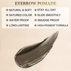 LAVONE dual-ended brush angled and spoolie for blending and grooming benefit