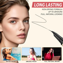 LAVONE dual-ended brush and pen pairing for seamless blending and polished brows