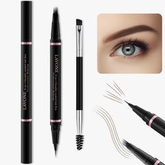 LAVONE microblade pen closeup illustrating precise hair-like stroke control
