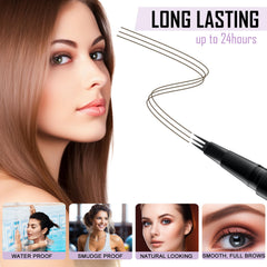 LAVONE close-up of three-tip microblade showing natural hair-like strokes benefit