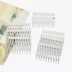 Lawie crafting scene with combs and rhinestones for custom accessory making