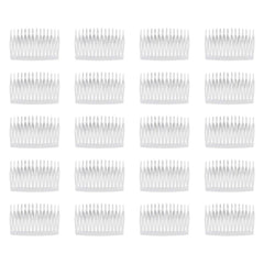 Lawie clear pack of 20 mini side combs showing quantity and compact design benefit