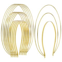 Lawie front view of six gold halo crowns showing neat packaging and variety