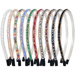 Lawie front pack view showing all ten colorful headbands and variety