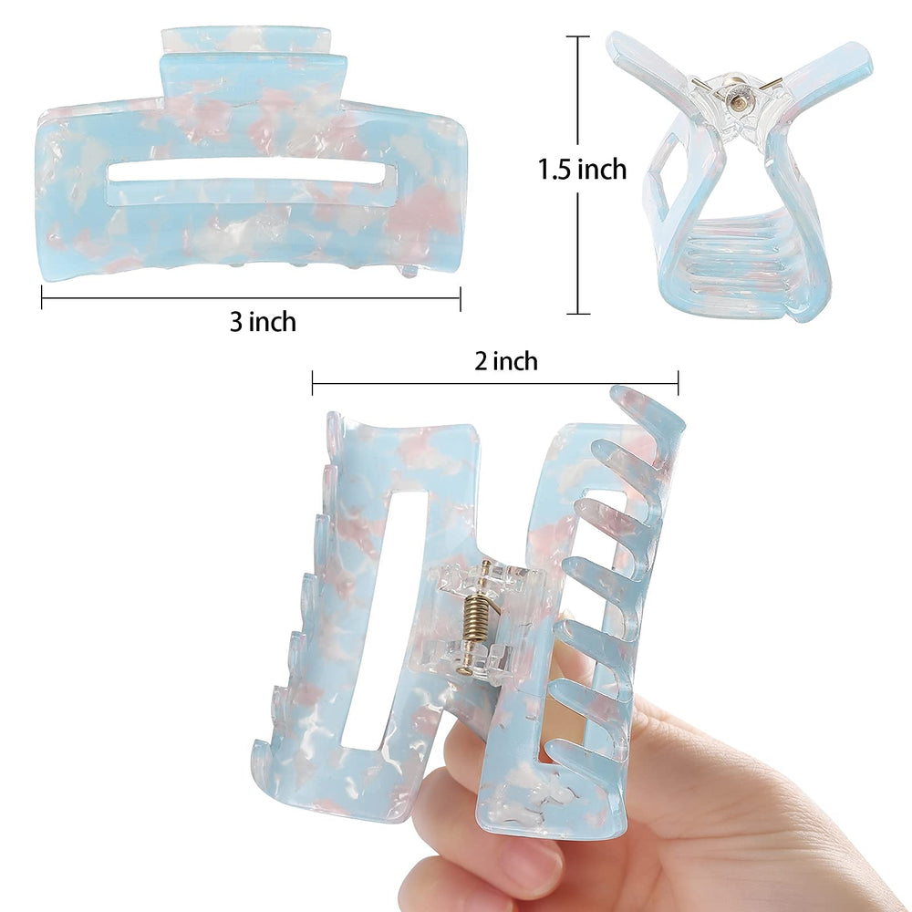 LAXIZAR close-up of rectangle-shaped clip illustrating sturdy shape and comfortable hold