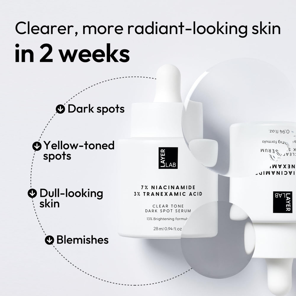 LAYERLAB serum on hand showing spreadability and quick penetration