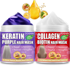 Layhomo purple mask front jar showing label and cooling toning benefit